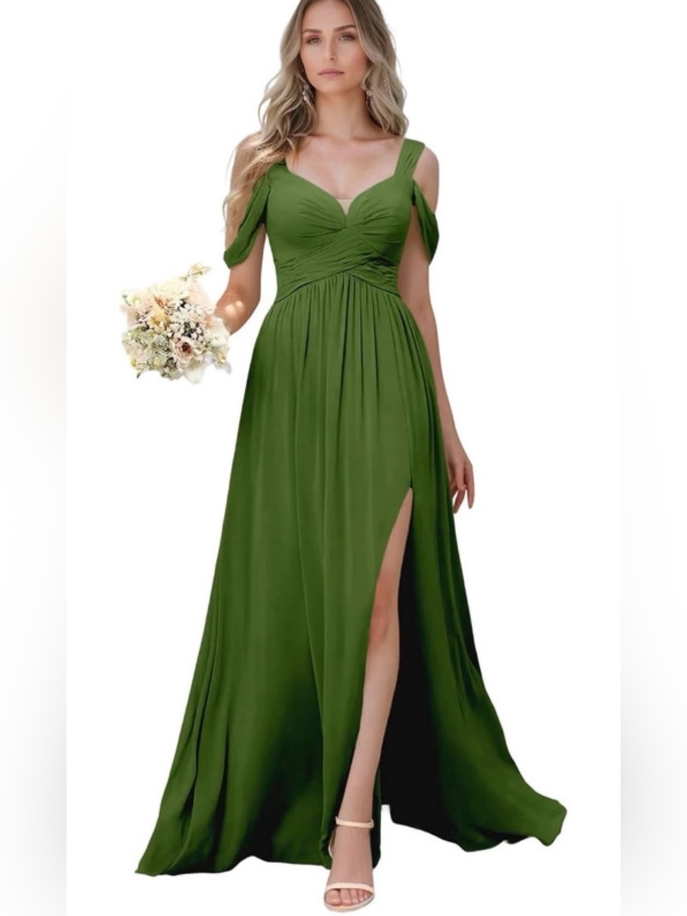 NWT Olive Green Formal Dress